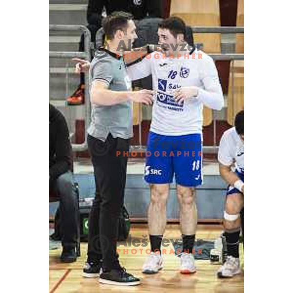 in action during Slovenian Cup handball match between Maribor Branik and Riko Ribnica in Luknja, Maribor, Slovenia on December 15, 2021. Photo: Jure Banfi/www.alesfevzer.com