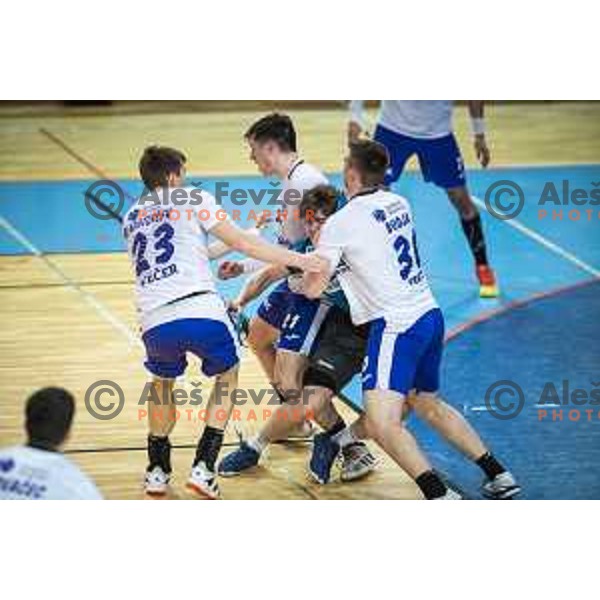 in action during Slovenian Cup handball match between Maribor Branik and Riko Ribnica in Luknja, Maribor, Slovenia on December 15, 2021. Photo: Jure Banfi/www.alesfevzer.com