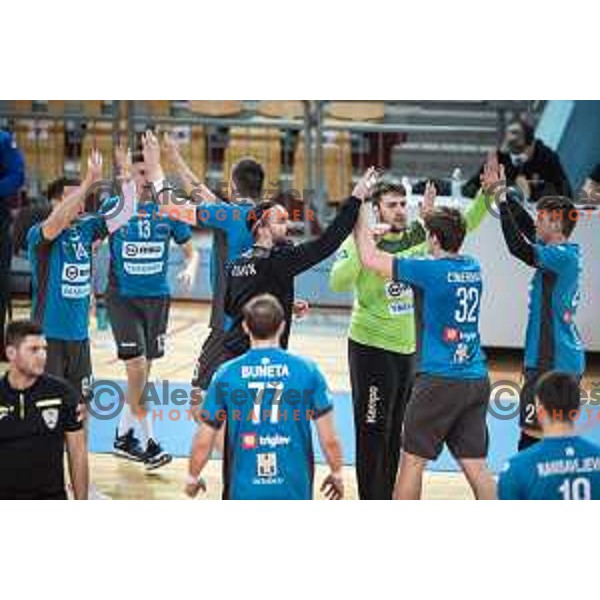 in action during Slovenian Cup handball match between Maribor Branik and Riko Ribnica in Luknja, Maribor, Slovenia on December 15, 2021. Photo: Jure Banfi/www.alesfevzer.com