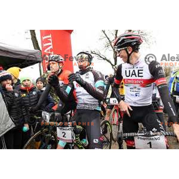 Tadej Pogacar, winner of Men\'s Elite race at Ciklokros Ljubljana 2021 at Hippodrome Stozice, Slovenia on December 26, 2021