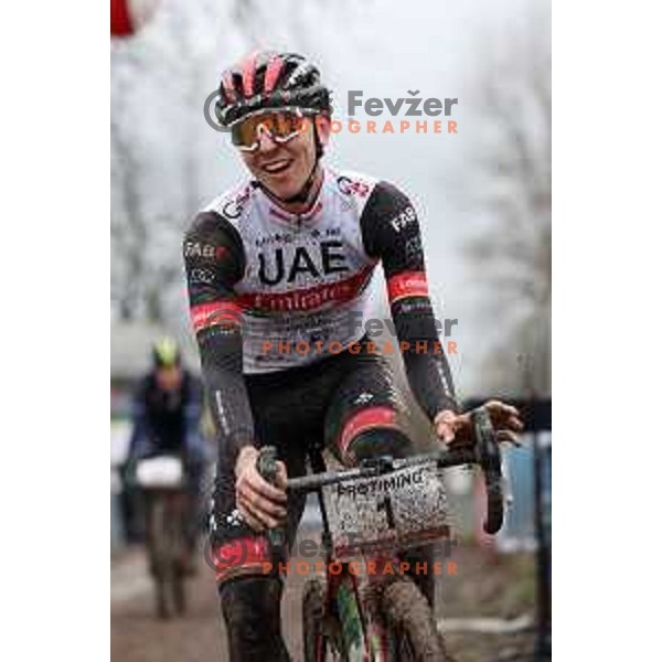 Tadej Pogacar, winner of Men\'s Elite race at Ciklokros Ljubljana 2021 at Hippodrome Stozice, Slovenia on December 26, 2021