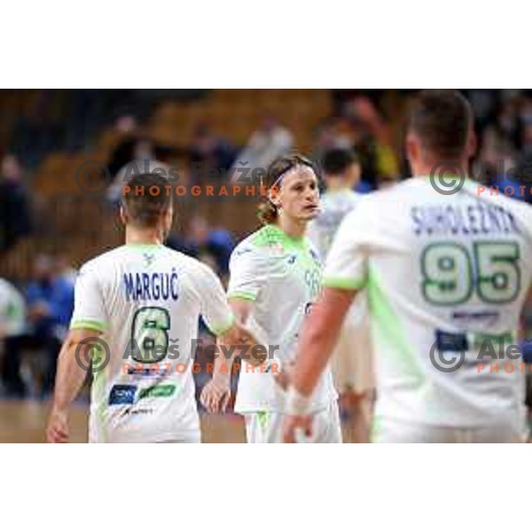 Jure Dolenec in action during friendly match between Slovenia and Croatia in Celje, Slovenia on December 29, 2021