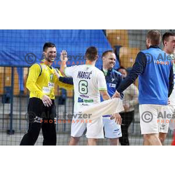 Joze Baznik in action during friendly match between Slovenia and Croatia in Celje, Slovenia on December 29, 2021