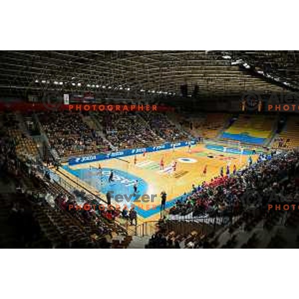 in action during friendly match between Slovenia and Croatia in Celje, Slovenia on December 29, 2021