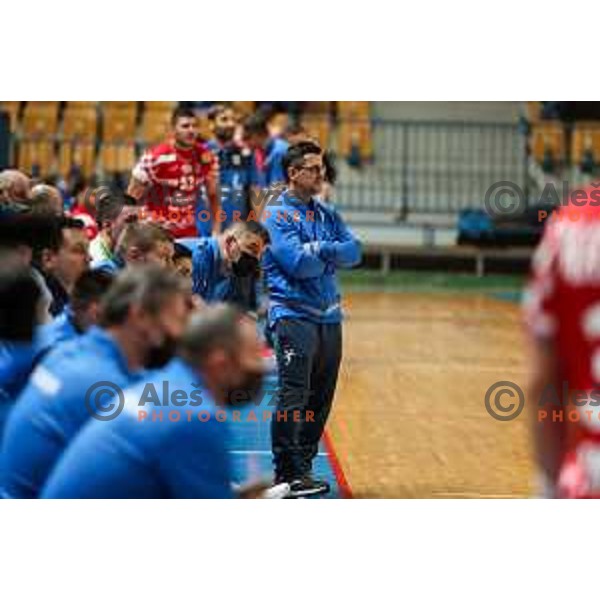 Ljubomir Vranjes during friendly match between Slovenia and Croatia in Celje, Slovenia on December 29, 2021