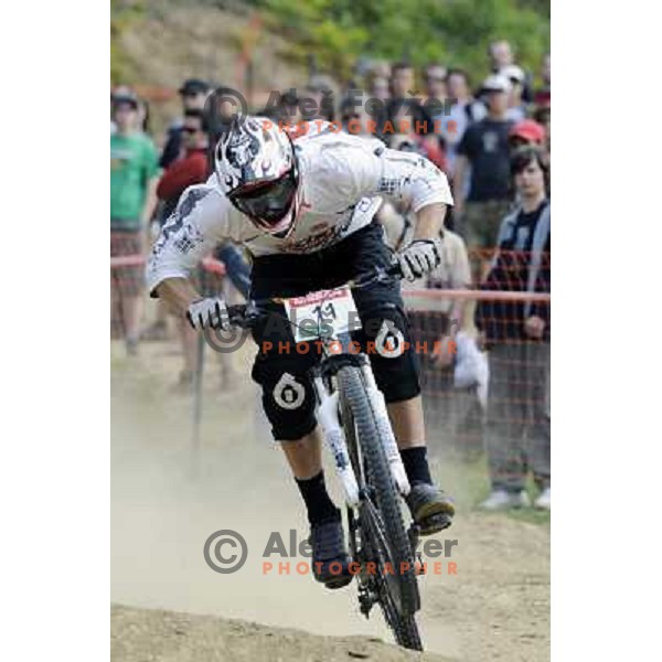 Tilen Frank (SLO) at UCI mountain bike World Cup 2008, 4-cross race in Maribor, Slovenia 10.5.2008 