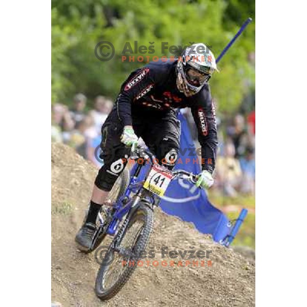 Luka Novak (SLO) at UCI mountain bike World Cup 2008, 4-cross race in Maribor, Slovenia 10.5.2008 