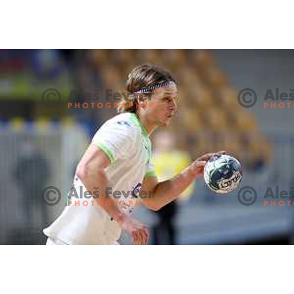 Jure Dolenec in action during friendly match between Slovenia and Croatia in Celje, Slovenia on December 29, 2021