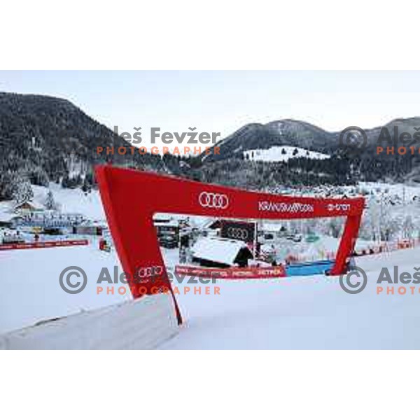 Final preparation for 58.Golden Fox-Zlata Lisica 2022 in Kranjska gora, Slovenia on January 7, 2022