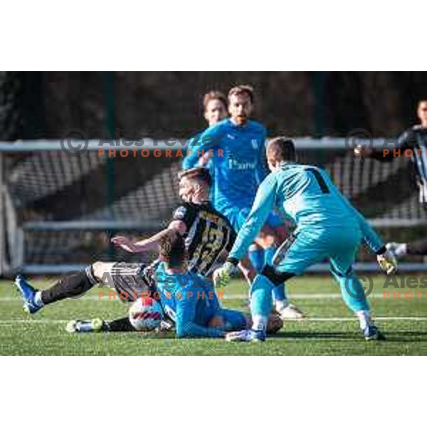 Nardin Mulahusejnovic in action during friendly football match between NS Mura and Nafta 1903 in Fazanerija, Murska Sobota, Slovenia on January 15, 2022. Photo: Jure Banfi/www.alesfevzer.com