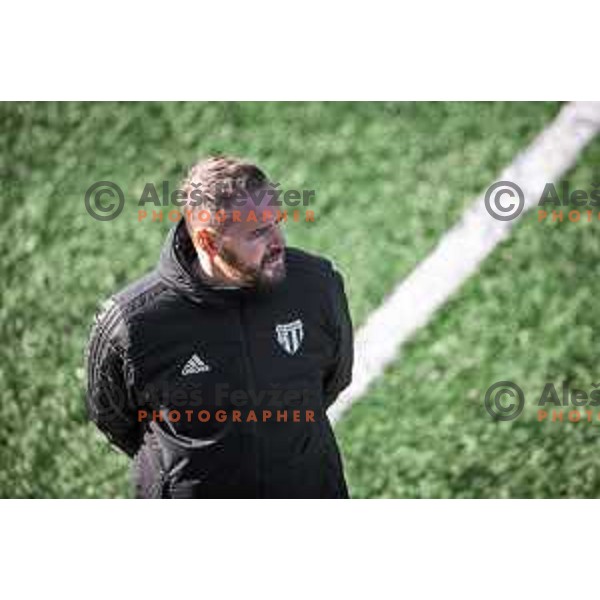 Damir Contala, head coach of NS Mura during friendly football match between NS Mura and Nafta 1903 in Fazanerija, Murska Sobota, Slovenia on January 15, 2022. Photo: Jure Banfi/www.alesfevzer.com