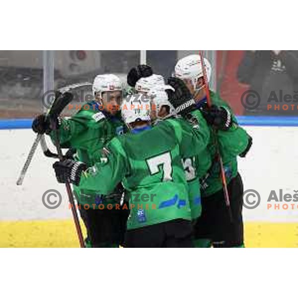 Daniel Wade Murphy of SZ Olimpija in action during IceHL match between SZ Olimpija and Dornbirn Bulldogs in Ljubljana, Slovenia on January 15, 2022