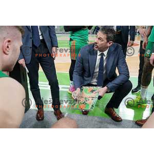 Jurica Golemac, head coach of Cedevita Olimpija during 7days EuroCup regular season basketball match between Cedevita Olimpija and Gran Canaria in Stozice, Arena, Ljubljana, Slovenia on January 19, 2022