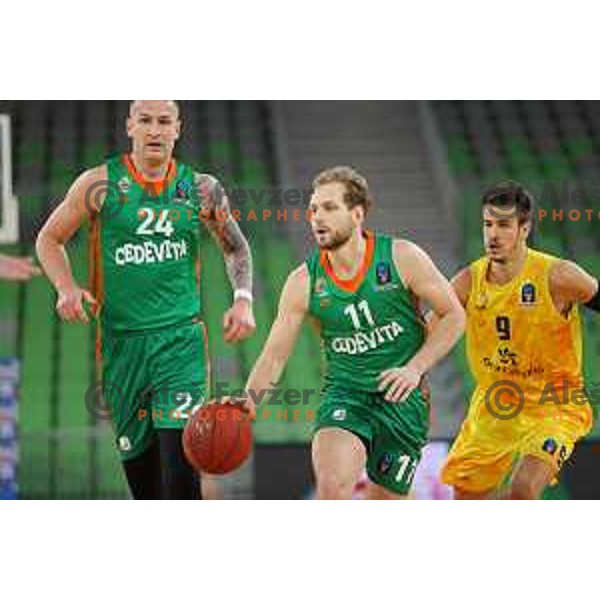 Jaka Blazic in action during 7days EuroCup regular season basketball match between Cedevita Olimpija and Gran Canaria in Stozice, Arena, Ljubljana, Slovenia on January 19, 2022