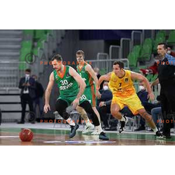 Zoran Dragic in action during 7days EuroCup regular season basketball match between Cedevita Olimpija and Gran Canaria in Stozice, Arena, Ljubljana, Slovenia on January 19, 2022