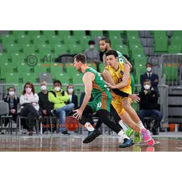 Zoran Dragic in action during 7days EuroCup regular season basketball match between Cedevita Olimpija and Gran Canaria in Stozice, Arena, Ljubljana, Slovenia on January 19, 2022