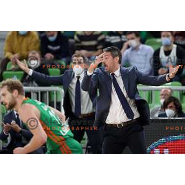 Jurica Golemac, head coach of Cedevita Olimpija during 7days EuroCup regular season basketball match between Cedevita Olimpija and Gran Canaria in Stozice, Arena, Ljubljana, Slovenia on January 19, 2022