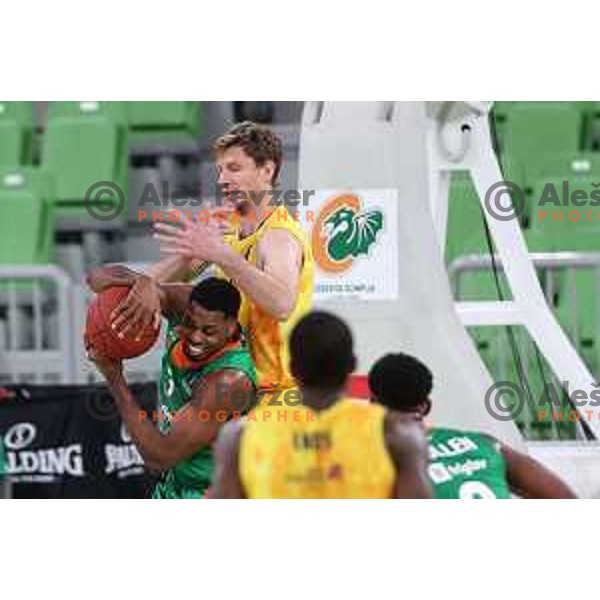Melvin Ejim in action during 7days EuroCup regular season basketball match between Cedevita Olimpija and Gran Canaria in Stozice, Arena, Ljubljana, Slovenia on January 19, 2022