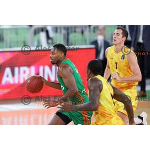 Melvin Ejim in action during 7days EuroCup regular season basketball match between Cedevita Olimpija and Gran Canaria in Stozice, Arena, Ljubljana, Slovenia on January 19, 2022