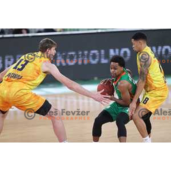 Yogi Ferrell in action during 7days EuroCup regular season basketball match between Cedevita Olimpija and Gran Canaria in Stozice, Arena, Ljubljana, Slovenia on January 19, 2022