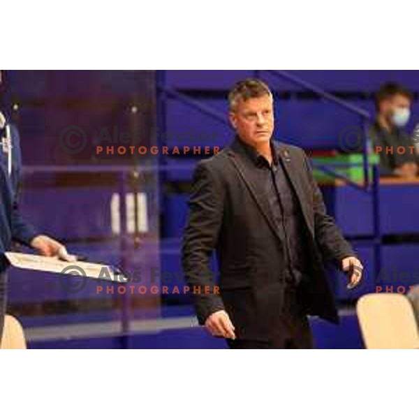 Bostjan Kuhar in action during Nova KBM league match between Helios Suns and Sentjur in Domzale, Slovenia on January 19, 2022