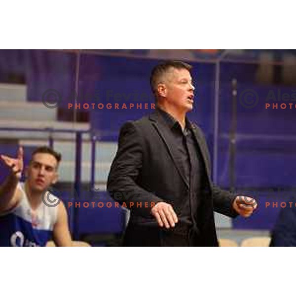 Bostjan Kuhar in action during Nova KBM league match between Helios Suns and Sentjur in Domzale, Slovenia on January 19, 2022