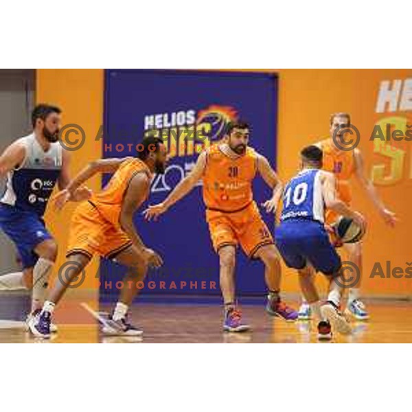 Venkatesha Jois in action during Nova KBM league match between Helios Suns and Sentjur in Domzale, Slovenia on January 19, 2022