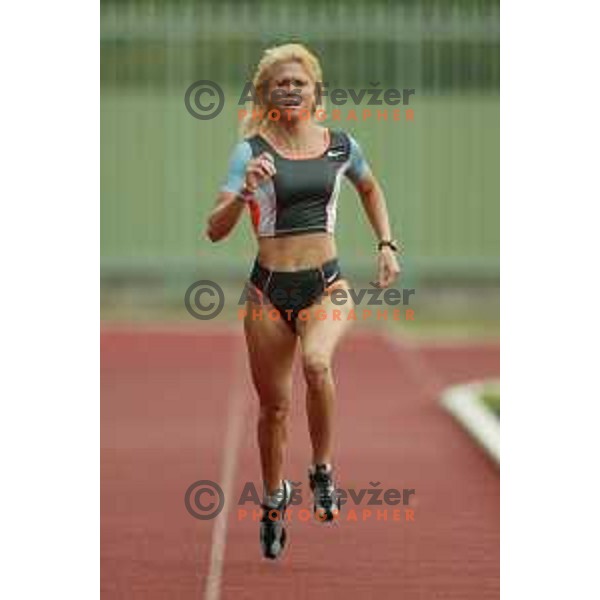 Jolanda Ceplak, Slovenian track and field runner on 800 meters during photo shooting in Velenje, Slovenia on July 28, 2003
