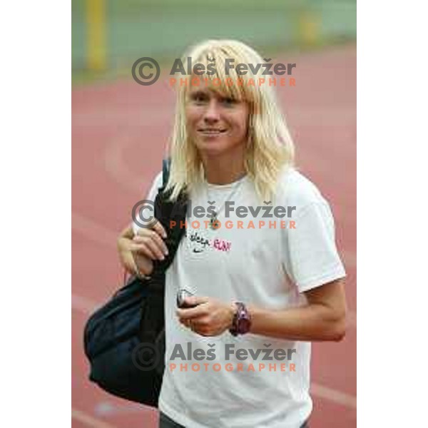 Jolanda Ceplak, Slovenian track and field runner on 800 meters during photo shooting in Velenje, Slovenia on July 28, 2003