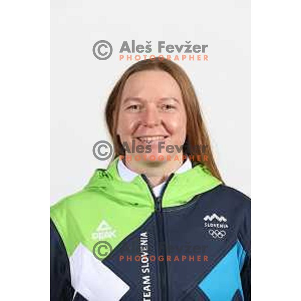 Marusa Ferk, member of Slovenia Olympic team for Beijing 2022 Winter Olympic games during photo shooting in Ljubljana, Slovenia on January 24, 2022