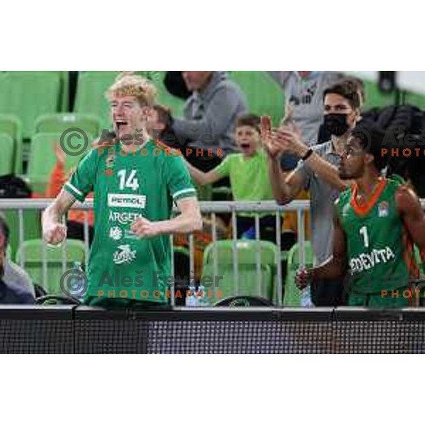 Ziga Daneu during ABA league regular season basketball match between Cedevita Olimpija and Crvena Zvezda in Stozice, Arena, Ljubljana, Slovenia on January 24, 2022