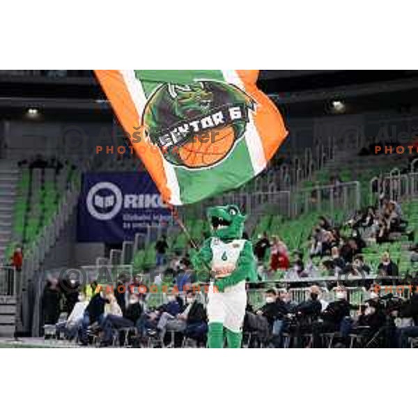 in action during ABA league regular season basketball match between Cedevita Olimpija and Crvena Zvezda in Stozice, Arena, Ljubljana, Slovenia on January 24, 2022