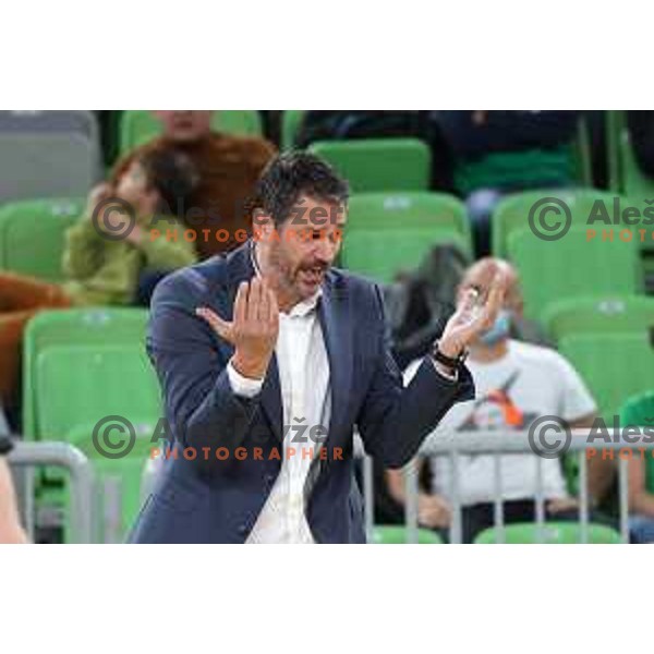 Jurica Golemac in action during ABA league regular season basketball match between Cedevita Olimpija and Crvena Zvezda in Stozice, Arena, Ljubljana, Slovenia on January 24, 2022