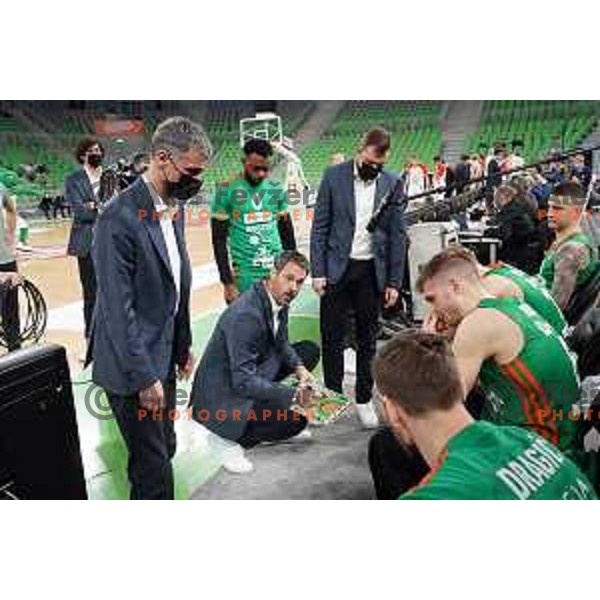 Jurica Golemac during ABA league regular season basketball match between Cedevita Olimpija and Crvena Zvezda in Stozice, Arena, Ljubljana, Slovenia on January 24, 2022