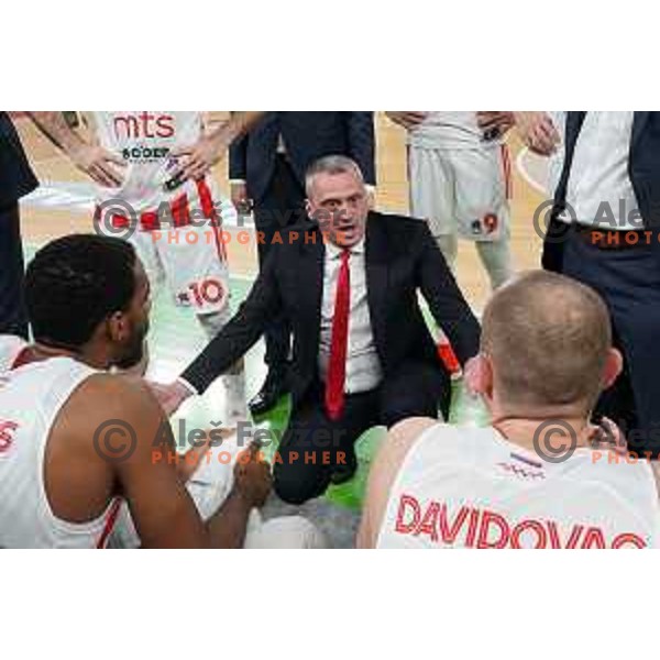 Dejan Radonjic in action during ABA league regular season basketball match between Cedevita Olimpija and Crvena Zvezda in Stozice, Arena, Ljubljana, Slovenia on January 24, 2022