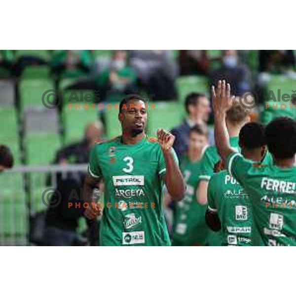 Melvin Ejim during ABA league regular season basketball match between Cedevita Olimpija and Crvena Zvezda in Stozice, Arena, Ljubljana, Slovenia on January 24, 2022
