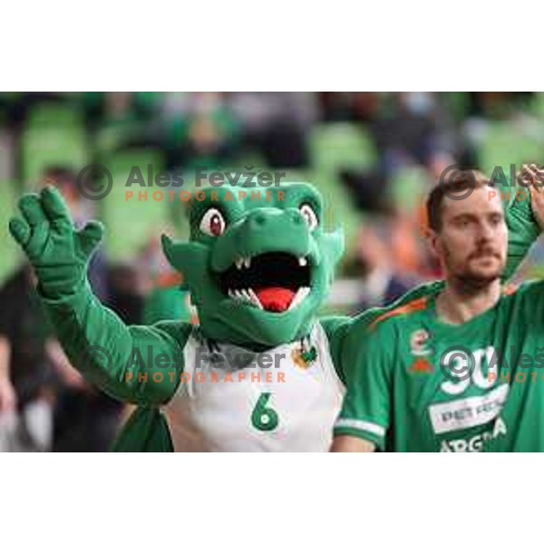 in action during ABA league regular season basketball match between Cedevita Olimpija and Crvena Zvezda in Stozice, Arena, Ljubljana, Slovenia on January 24, 2022