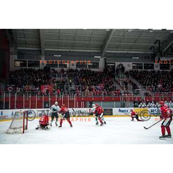 Semi-final of Slovenian ice-hockey league match between HDD Sij Acroni Jesenice and SZ Olimpija at Jesenice, Slovenia on January 25, 2021