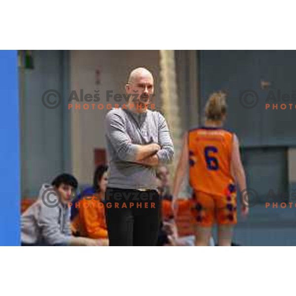 Jani Kuclar during 1.SKL women basketball match between Derby Jezica and Tosama Ledita, Slovenia on January 25, 2022