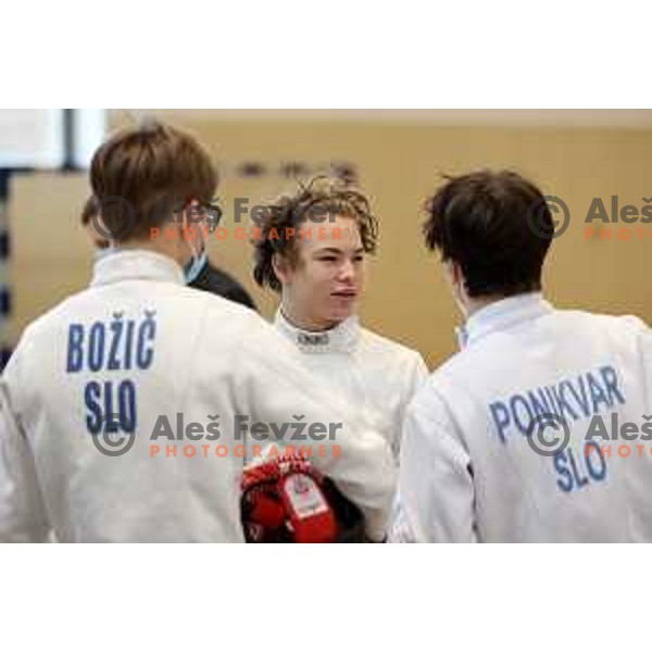 Leon Svit Cernjak at Slovenian National Fencing Championship in Ljubljana, Slovenia on January 29, 2022