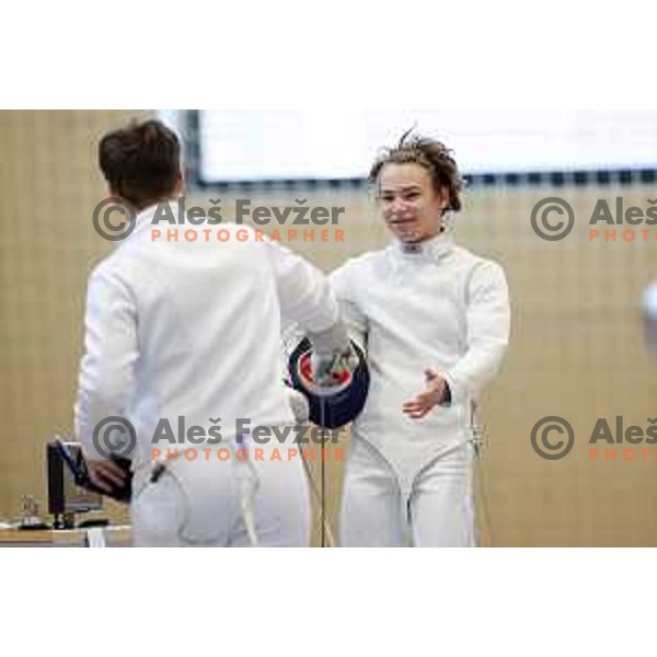 Leon Svit Cernjak at Slovenian National Fencing Championship in Ljubljana, Slovenia on January 29, 2022