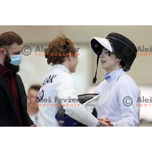 Lars Ponikvar at Slovenian National Fencing Championship in Ljubljana, Slovenia on January 29, 2022