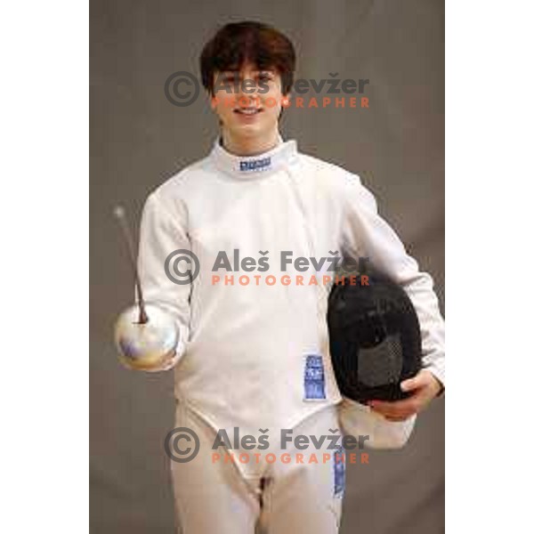 Lars Ponikvar at Slovenian National Fencing Championship in Ljubljana, Slovenia on January 29, 2022