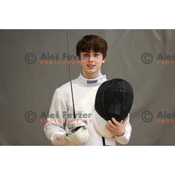 Lars Ponikvar at Slovenian National Fencing Championship in Ljubljana, Slovenia on January 29, 2022