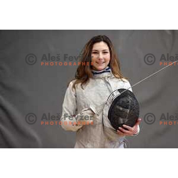 Eli Mlekuz at Slovenian National Fencing Championship in Ljubljana, Slovenia on January 29, 2022