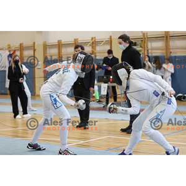 Slovenian National Fencing Championship in Ljubljana, Slovenia on January 29, 2022