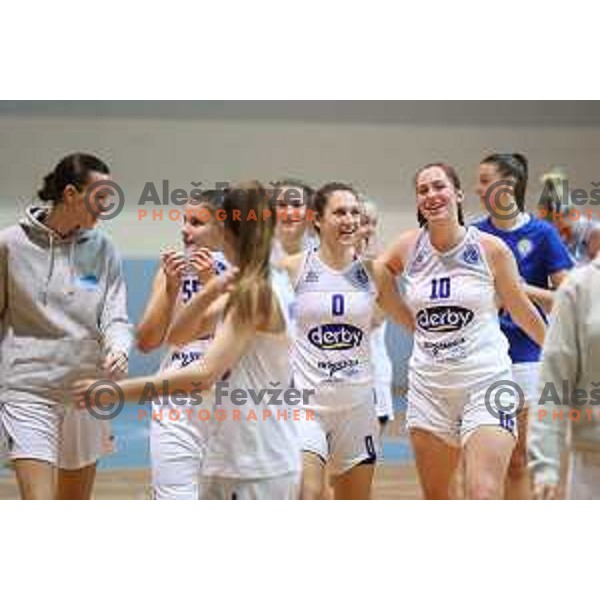 Hana Ivanusa in action during 1.SKL women basketball match between Derby Jezica and Grosuplje in Ljubljana, Slovenia on January 29, 2022