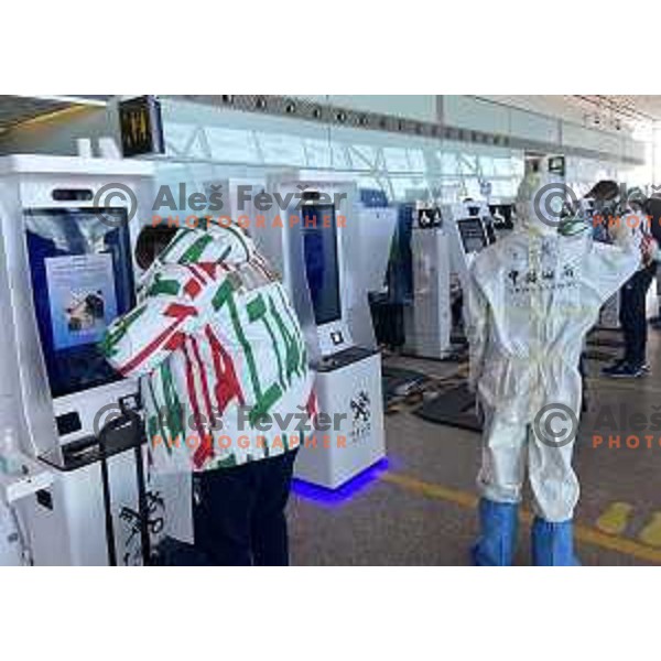 Arrival to Beijing 2022 Winter Olympic Games, China on February 2, 2022