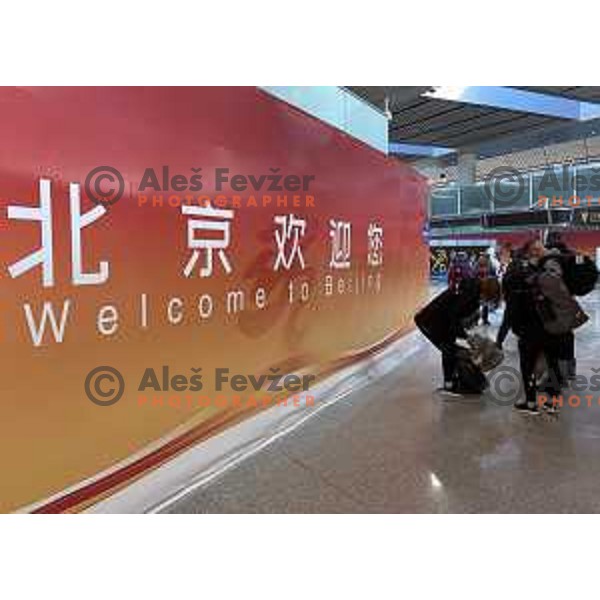 Arrival to Beijing 2022 Winter Olympic Games, China on February 2, 2022