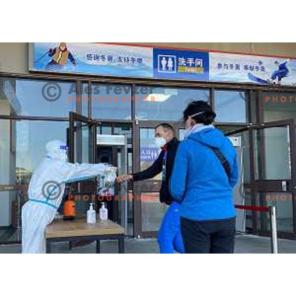 Arrival to Beijing 2022 Winter Olympic Games, China on February 2, 2022